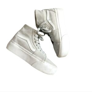 Vans Sneakers - Light Gray and White Size W 8.5  M 7